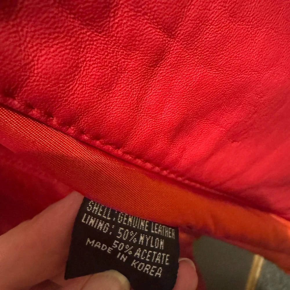 Jonathan Paris Vintage Women’s Red Leather Trench Coat Size XS - Picture 5 of 5